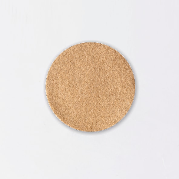 Untersetzer Wolle 13 cm karamell