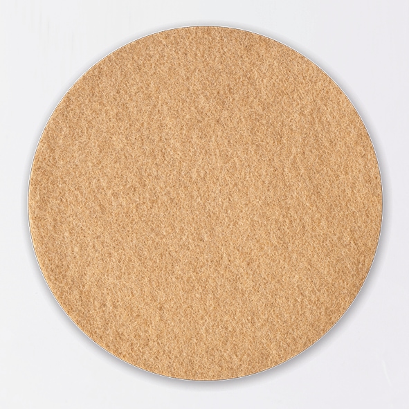 Untersetzer Wolle 25 cm karamell